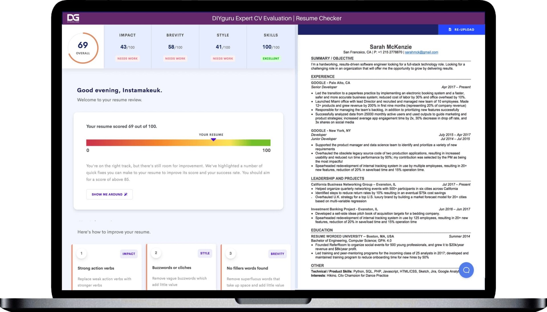 Expert Cv Evaluation - Resume Checker