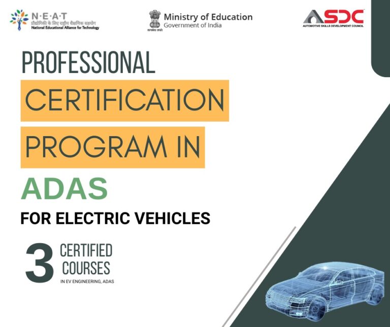 Certification Course in Advanced Driver Assistance Systems (ADAS) for EVs